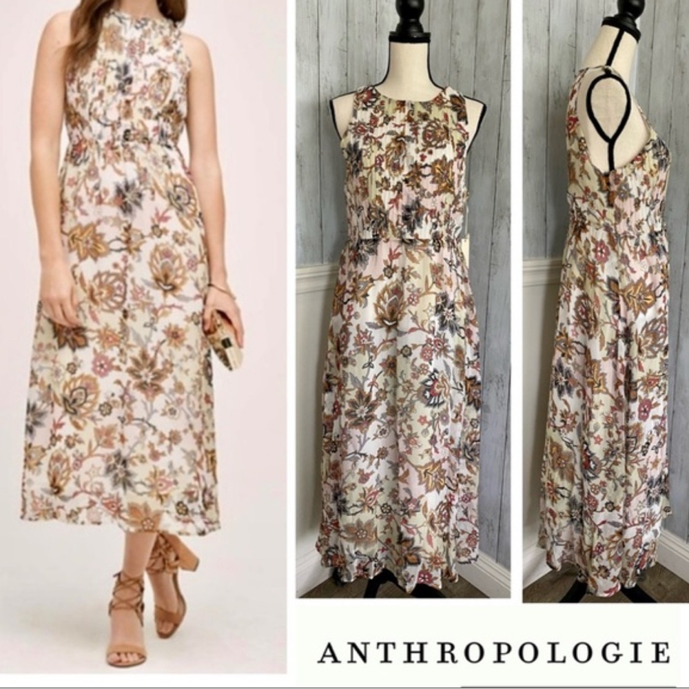 Anthropologie one fine day floral dress size 8 (fits like 6)